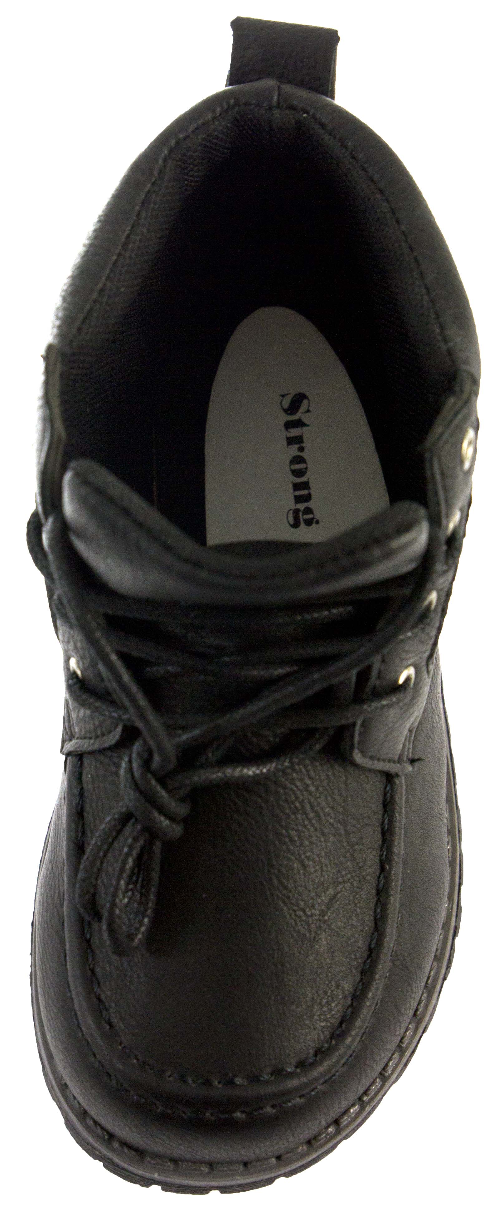 faux leather ankle shoes